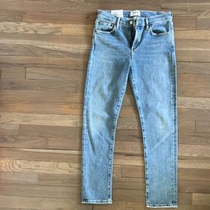 NWT 100% Authentic AGOLDE Womens Toni Mid Rise Straight Leg Denim Jeans Size 26